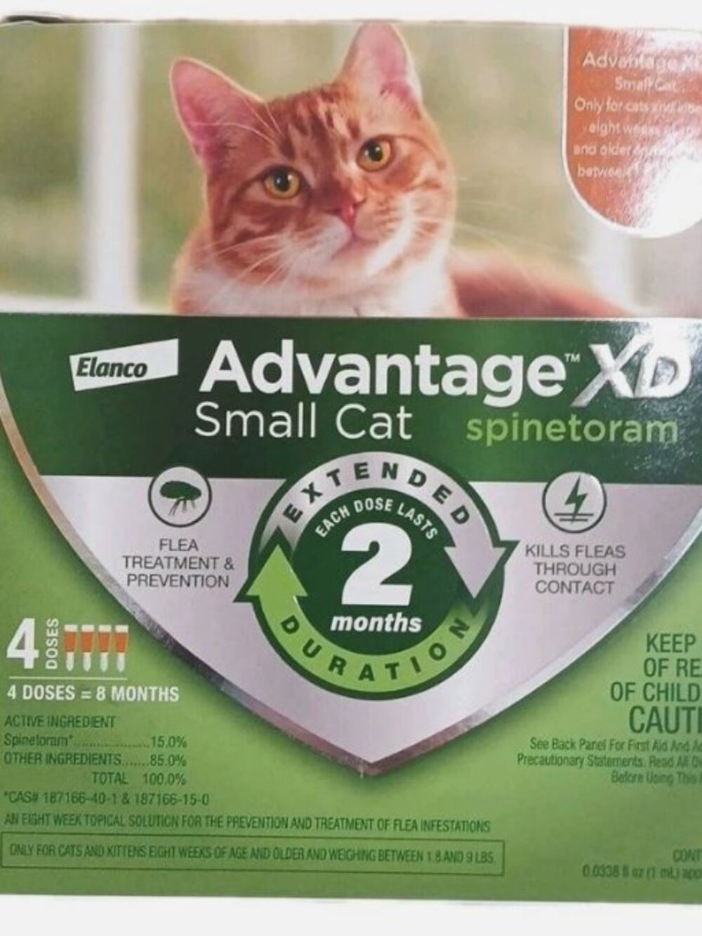Advantage XD Small Cat Flea Prevention & Treatment (4 Doses)